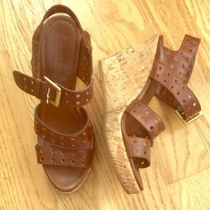 Bally Thresa Brown Platform Sandals